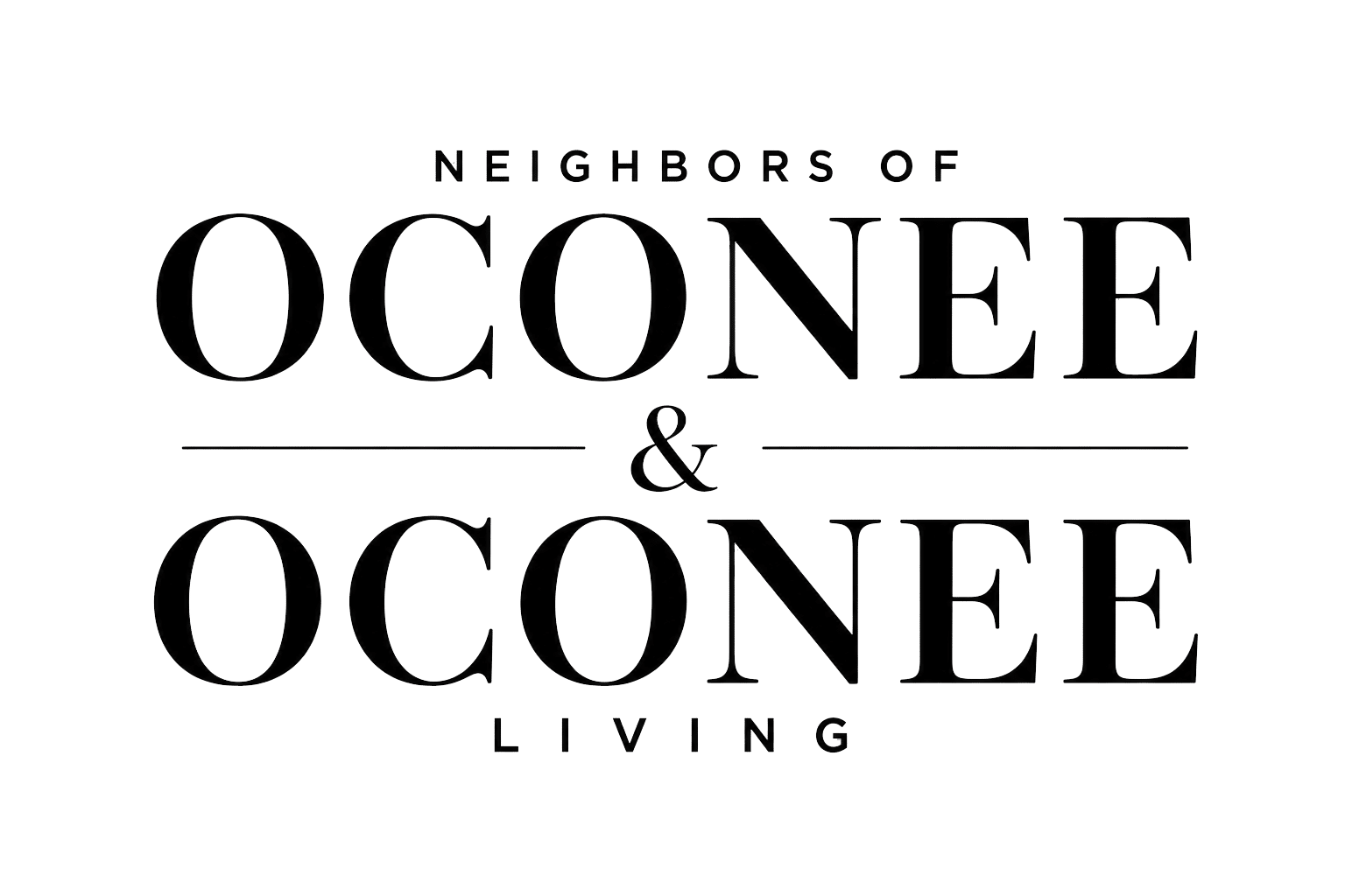 Neighbors of Oconee & Oconee Living Logo